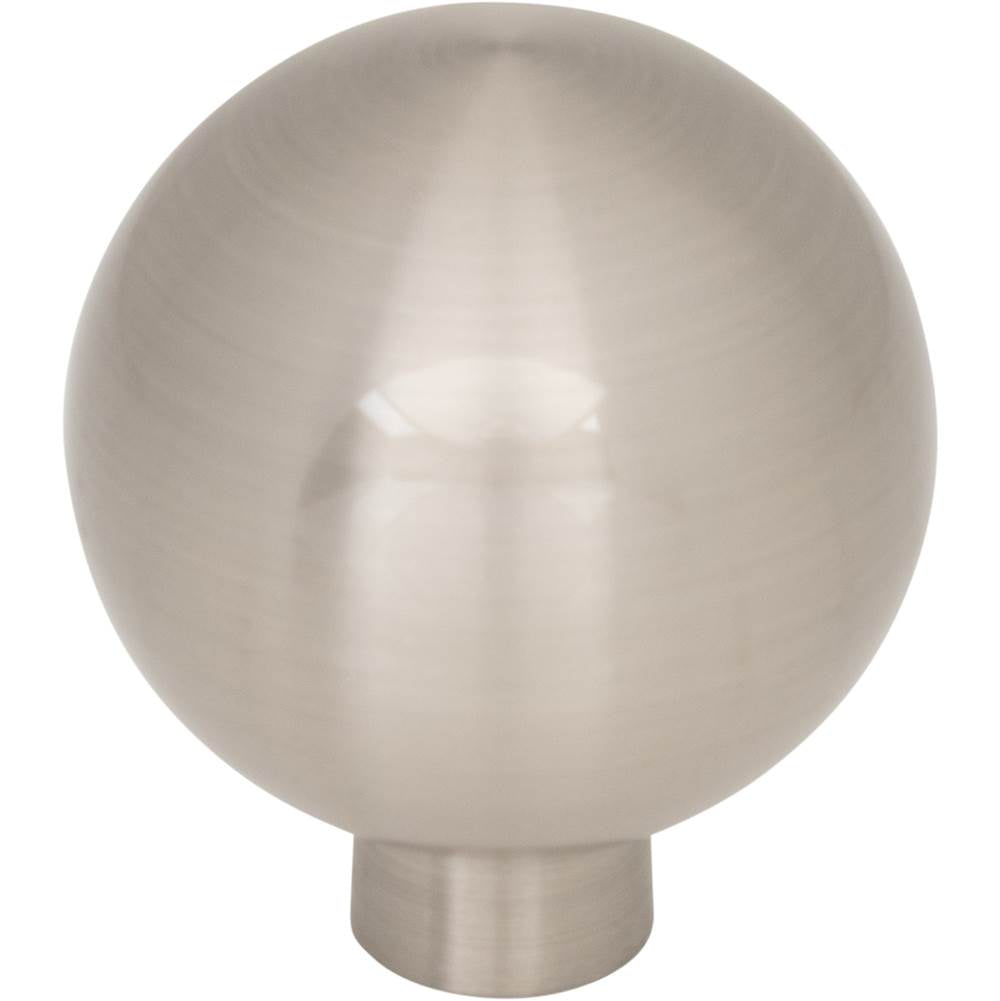 Top Knobs - Brockwell Knob 1 1/4 Inch Brushed Satin Nickel - Brushed Satin Nickel