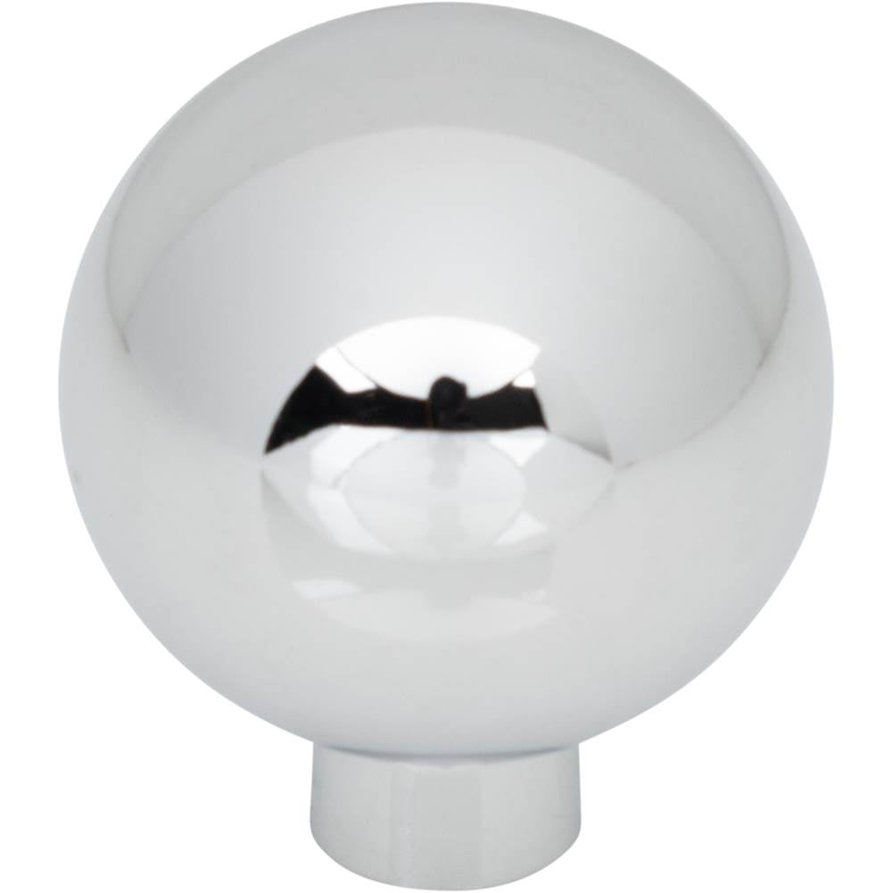 Top Knobs - Brockwell Knob 1 1/4 Inch Polished Chrome - Polished Chrome