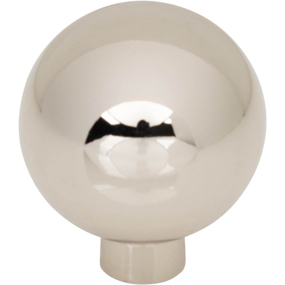 Top Knobs - Brockwell Knob 1 1/4 Inch Polished Nickel - Polished Nickel