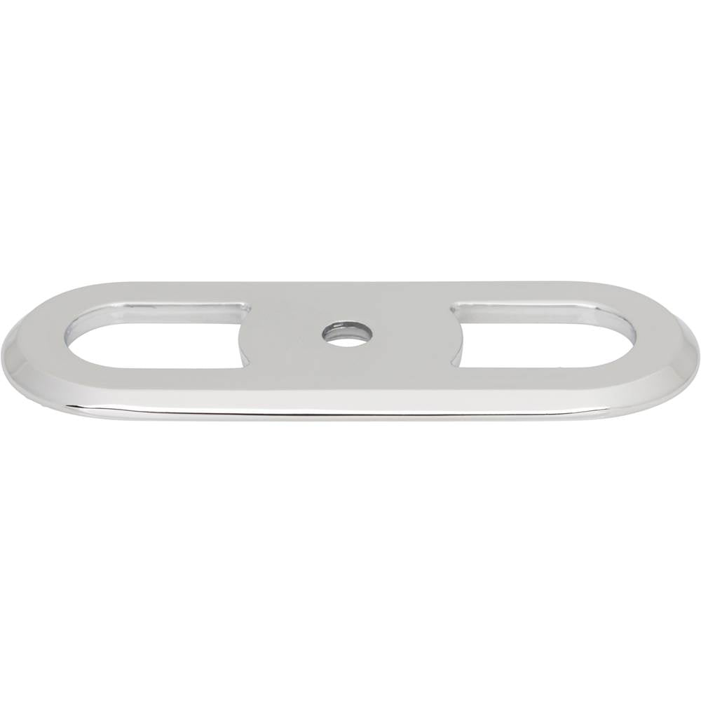 Top Knobs - Brockwell Backplate 2 3/4 Inch Polished Chrome - Polished Chrome