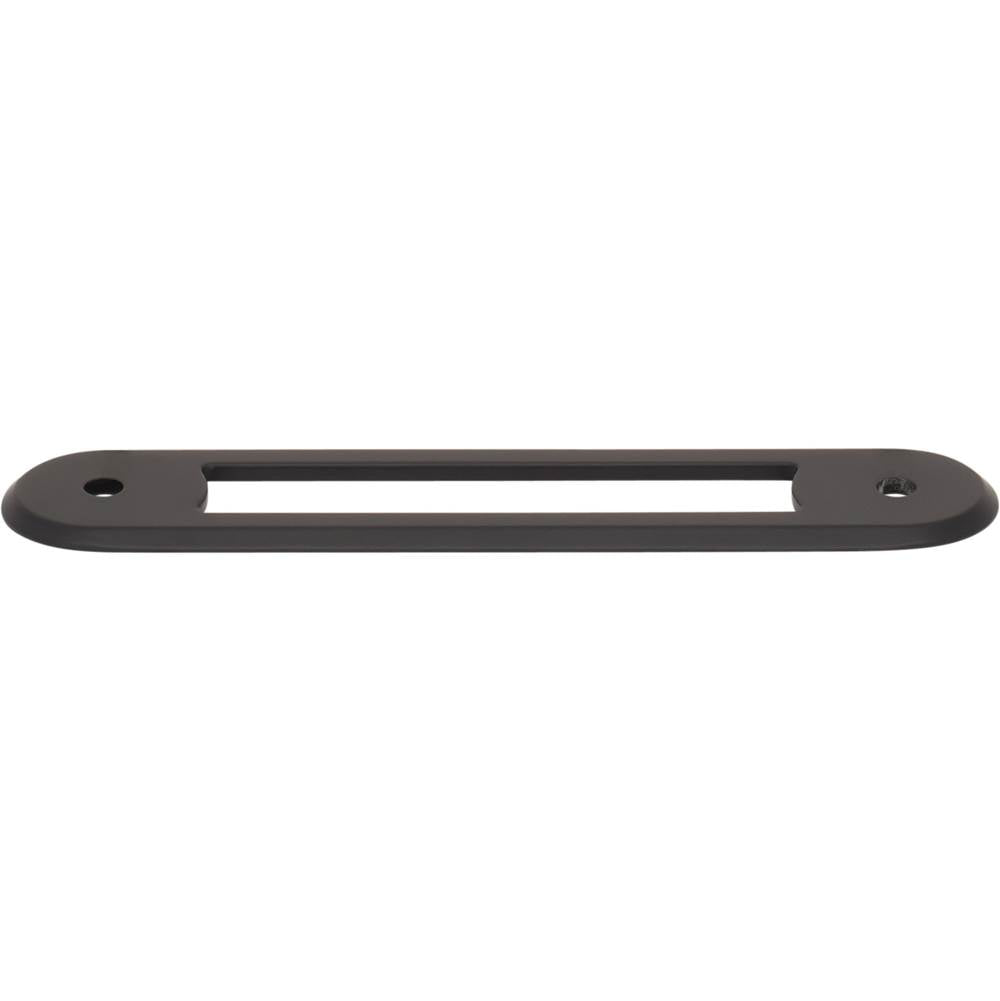 Top Knobs - Brockwell Backplate 3 3/4 Inch (c-c) Flat Black - Flat Black