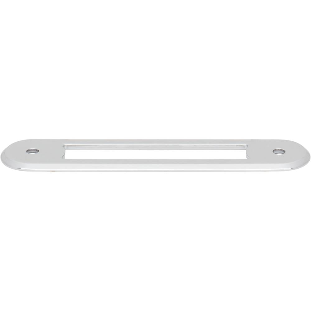 Top Knobs - Brockwell Backplate 3 3/4 Inch (c-c) Polished Chrome - Polished Chrome