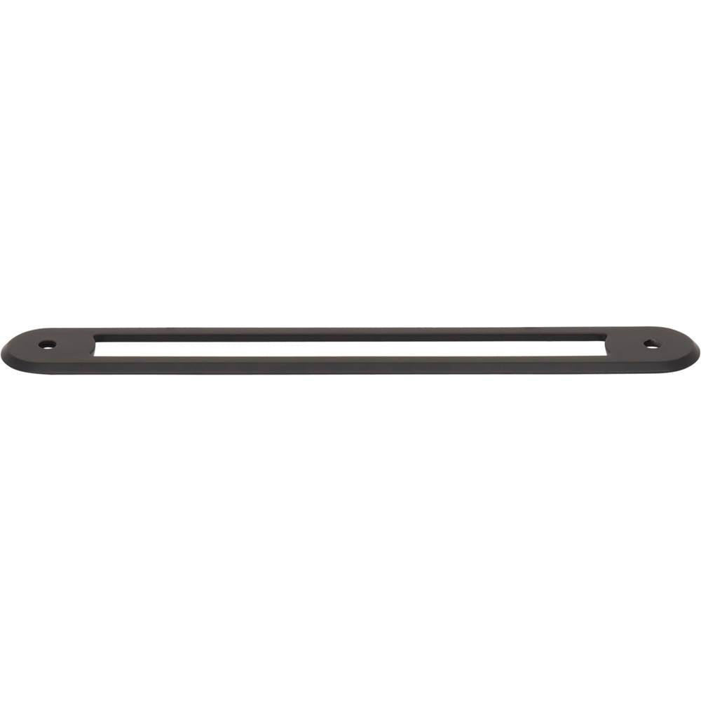 Top Knobs - Brockwell Backplate 6 5/16 Inch (c-c) Flat Black - Flat Black