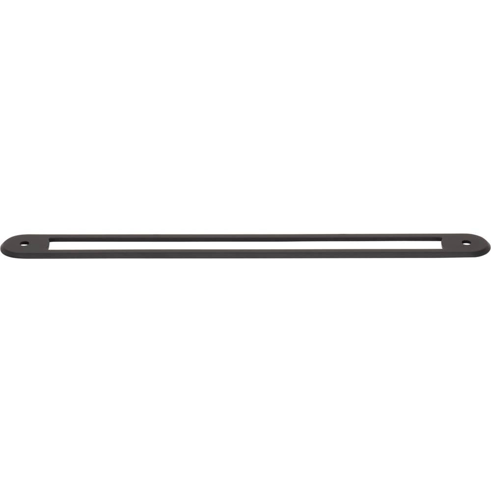 Top Knobs - Brockwell Backplate 8 13/16 Inch (c-c) Flat Black - Flat Black