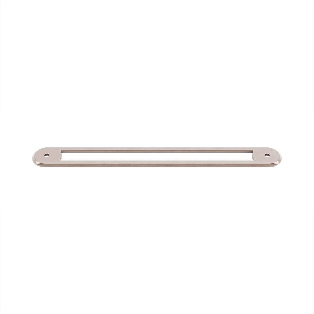 Top Knobs - Brockwell Appliance Backplate 18 Inch (c-c) Brushed Satin Nickel - Brushed Satin Nickel