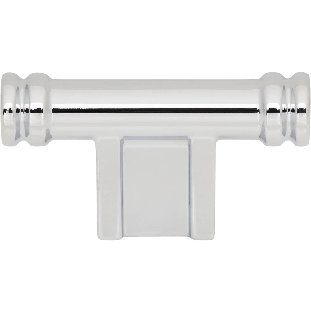 Top Knobs - Newburn T-Knob 2 1/4 Inch Polished Chrome - Polished Chrome