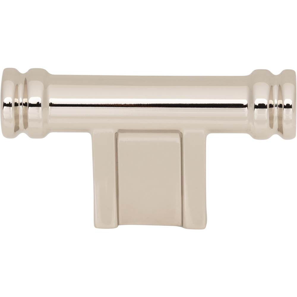 Top Knobs - Newburn T-Knob 2 1/4 Inch Polished Nickel - Polished Nickel