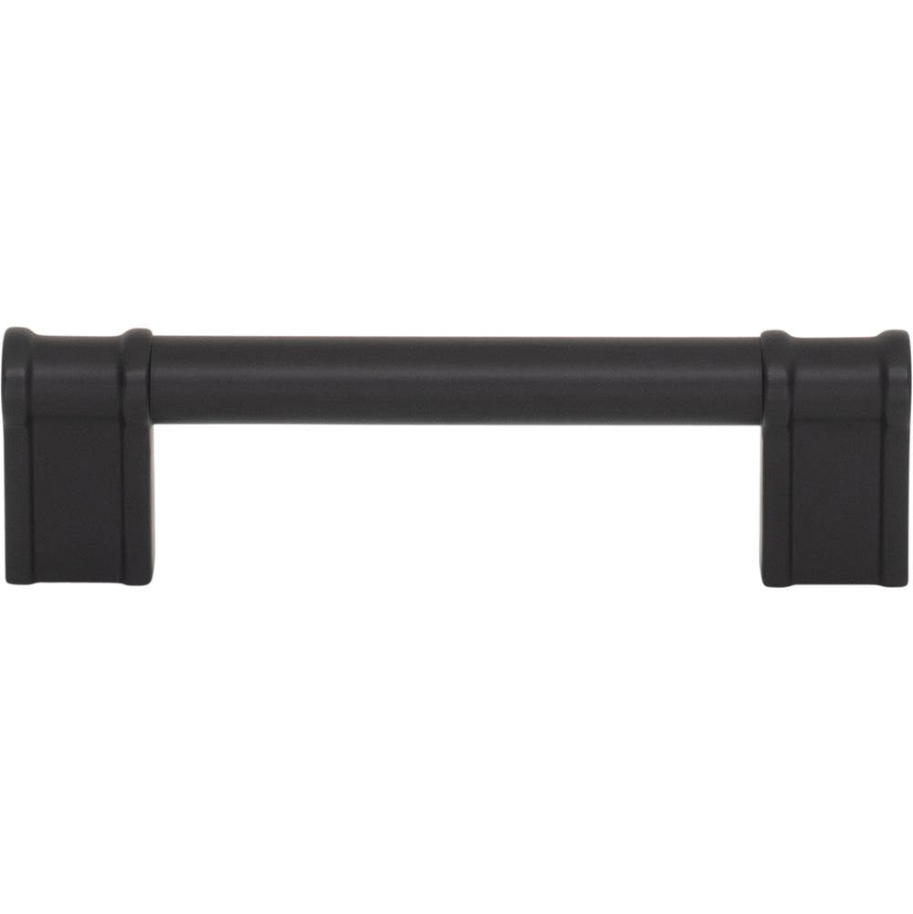 Top Knobs - Newburn Pull 3 3/4 Inch (c-c) Flat Black - Flat Black