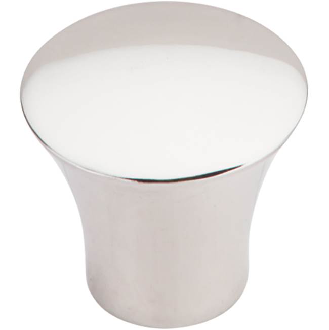 Top Knobs - Shrewsbury Knob 1 5/16 Inch Polished Nickel - Polished Nickel