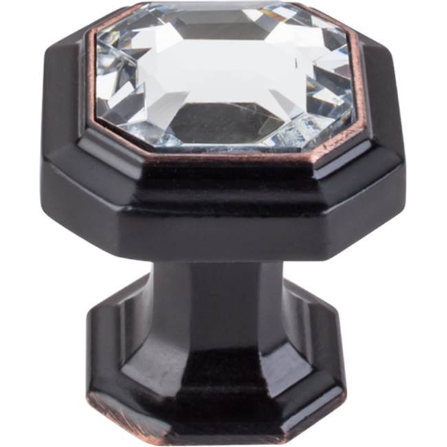 Top Knobs - Crystal Emerald Knob 1 1/8 Inch Tuscan Bronze - Tuscan Bronze