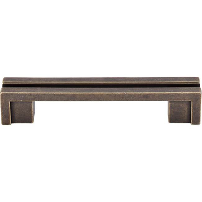 Top Knobs - Flat Rail Pull 3 1/2 Inch (c-c) German Bronze - German Bronze