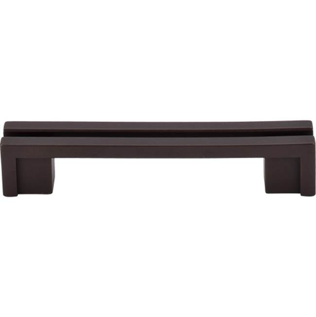 Top Knobs - Flat Rail Pull 3 1/2 Inch (c-c) Oil Rubbed Bronze - Oil Rubbed Bronze