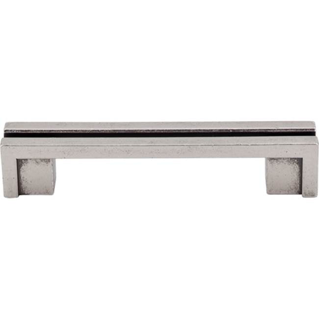 Top Knobs - Flat Rail Pull 3 1/2 Inch (c-c) Pewter Antique - Pewter Antique