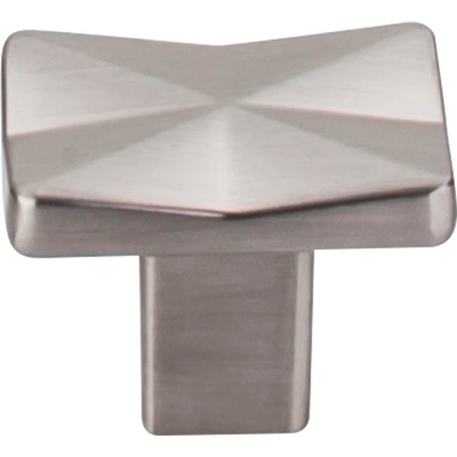 Top Knobs - Quilted Knob 1 1/4 Inch Brushed Satin Nickel - Brushed Satin Nickel
