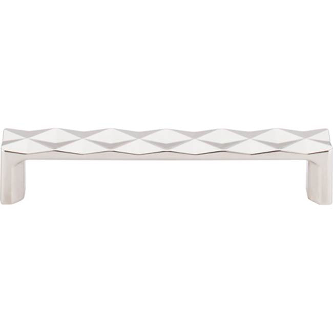 Top Knobs - Quilted Pull 5 1/16 Inch (c-c) Polished Nickel - Polished Nickel