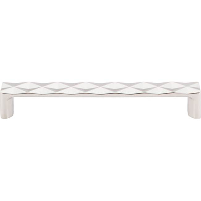 Top Knobs - Quilted Pull 6 5/16 Inch (c-c) Polished Nickel - Polished Nickel