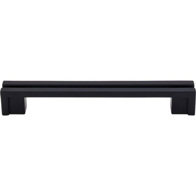Top Knobs - Flat Rail Pull 5 Inch (c-c) Flat Black - Flat Black