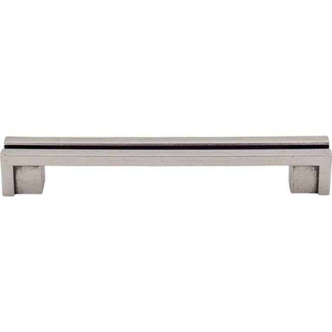 Top Knobs - Flat Rail Pull 5 Inch (c-c) Pewter Antique - Pewter Antique