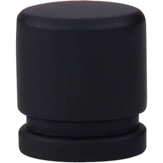 Top Knobs - Oval Knob 1 Inch Flat Black - Flat Black