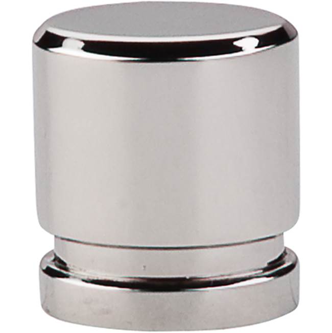 Top Knobs - Oval Knob 1 Inch Polished Nickel - Polished Nickel
