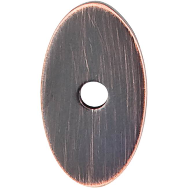 Top Knobs - Oval Backplate 1 1/4 Inch Tuscan Bronze - Tuscan Bronze