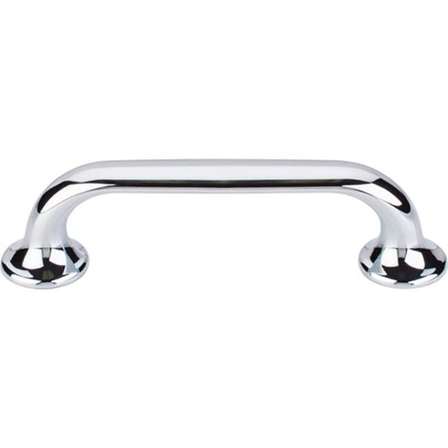 Top Knobs - Oculus Oval Pull 3 3/4 Inch (c-c) Polished Chrome - Polished Chrome