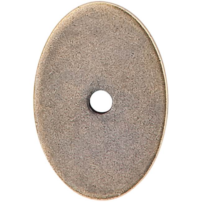 Top Knobs - Oval Backplate 1 1/2 Inch German Bronze - German Bronze
