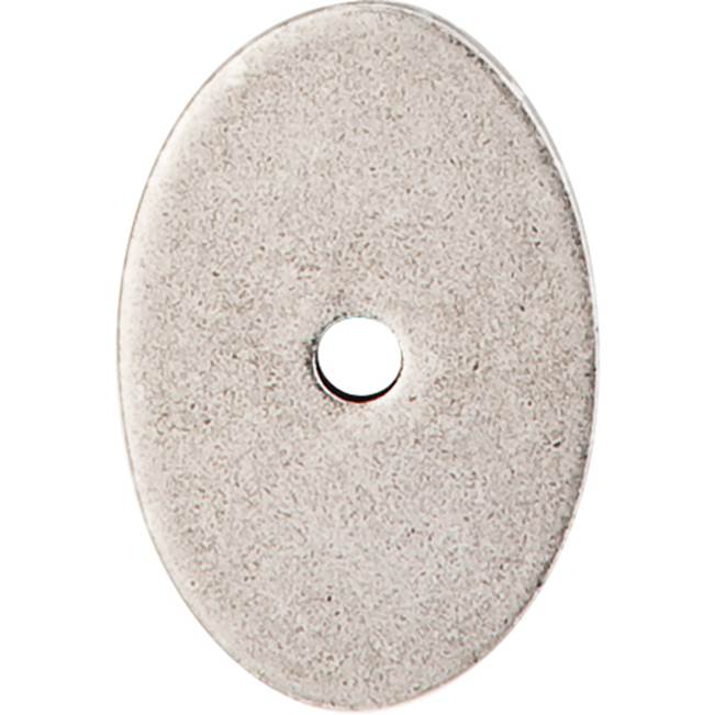 Top Knobs - Oval Backplate 1 1/2 Inch Pewter Antique - Pewter Antique
