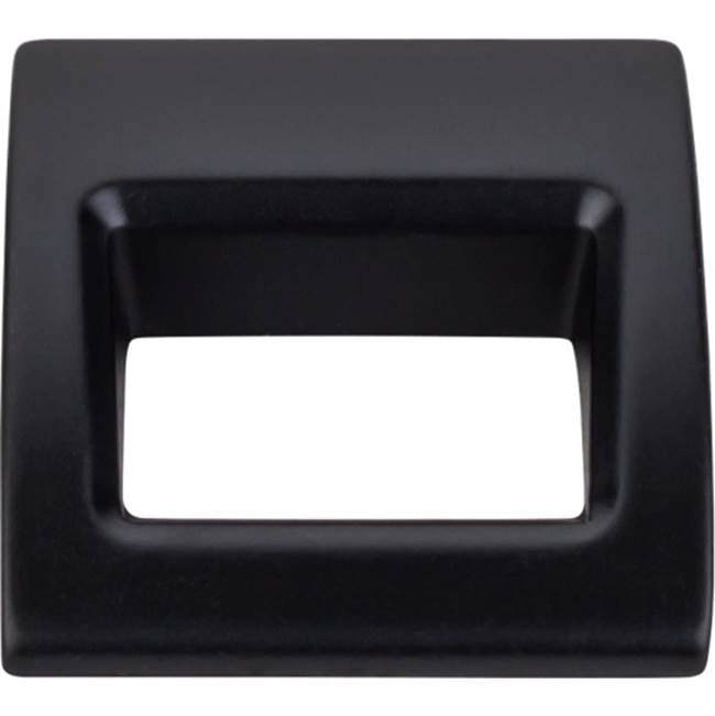 Top Knobs - Tango Finger Pull 1 1/8 Inch (c-c) Flat Black - Flat Black