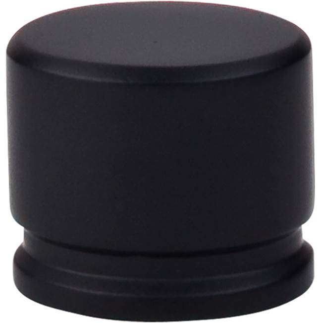 Top Knobs - Oval Knob 1 3/8 Inch Flat Black - Flat Black