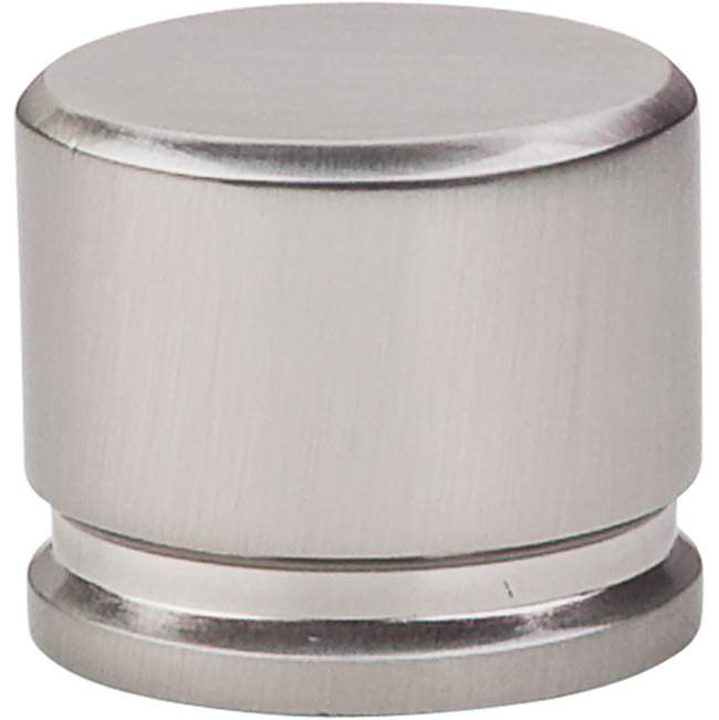 Top Knobs - Oval Knob 1 3/8 Inch Brushed Satin Nickel - Brushed Satin Nickel