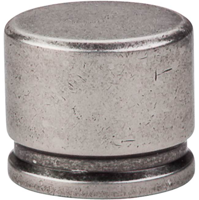 Top Knobs - Oval Knob 1 3/8 Inch Pewter Antique - Pewter Antique