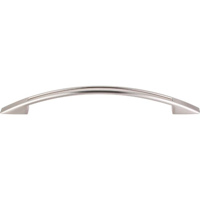 Top Knobs - Tango Cut Out Pull 6 5/16 Inch (c-c) Brushed Satin Nickel - Brushed Satin Nickel