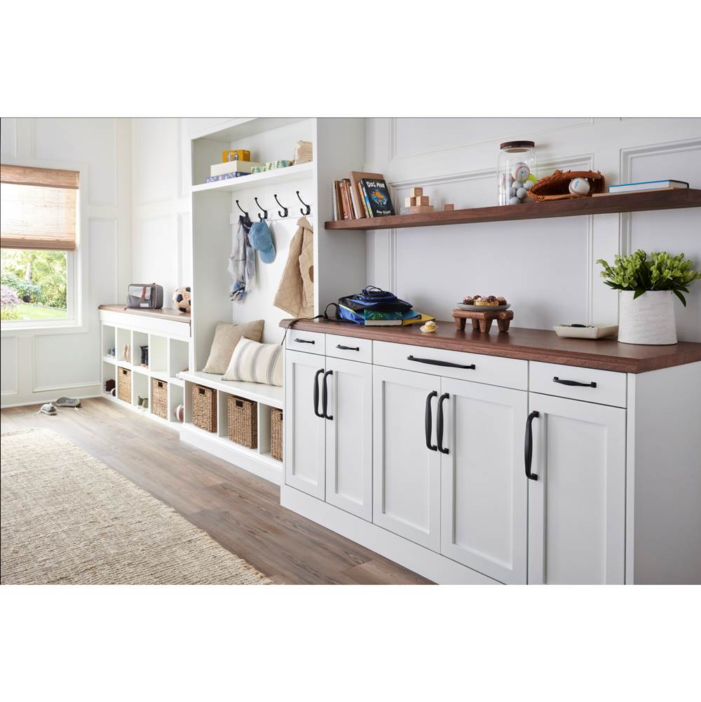 Top Knobs - Contour Knob 1 1/8 Inch Flat Black - Flat Black