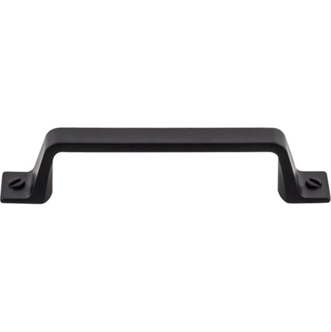 Top Knobs - Channing Pull 3 3/4 Inch (c-c) Flat Black - Flat Black
