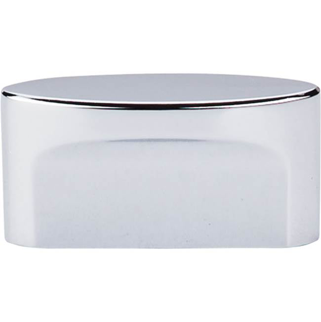 Top Knobs - Oval Slot Knob 1 1/2 Inch (c-c) Polished Chrome - Polished Chrome
