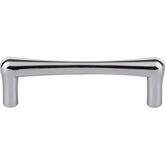 Top Knobs - Brookline Pull 3 3/4 Inch (c-c) Polished Chrome - Polished Chrome