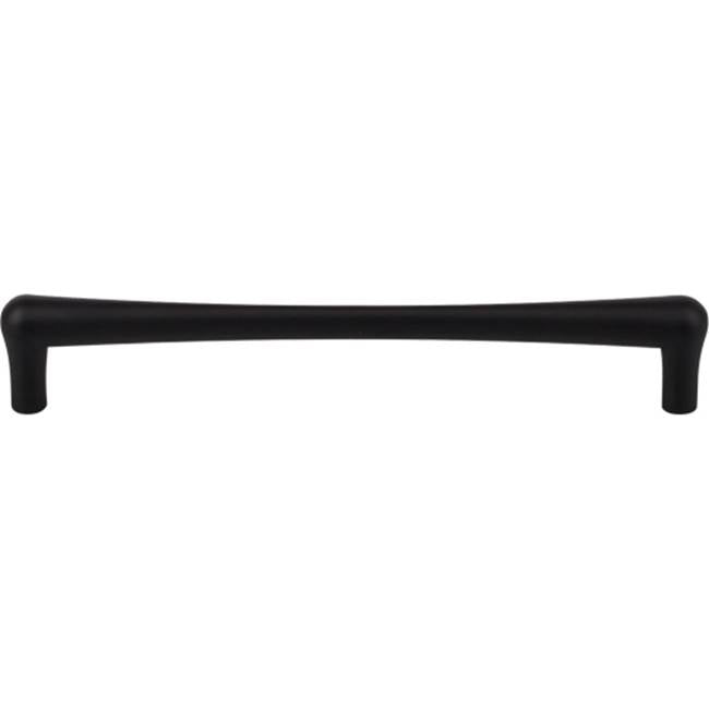 Top Knobs - Brookline Pull 7 9/16 Inch (c-c) Flat Black - Flat Black