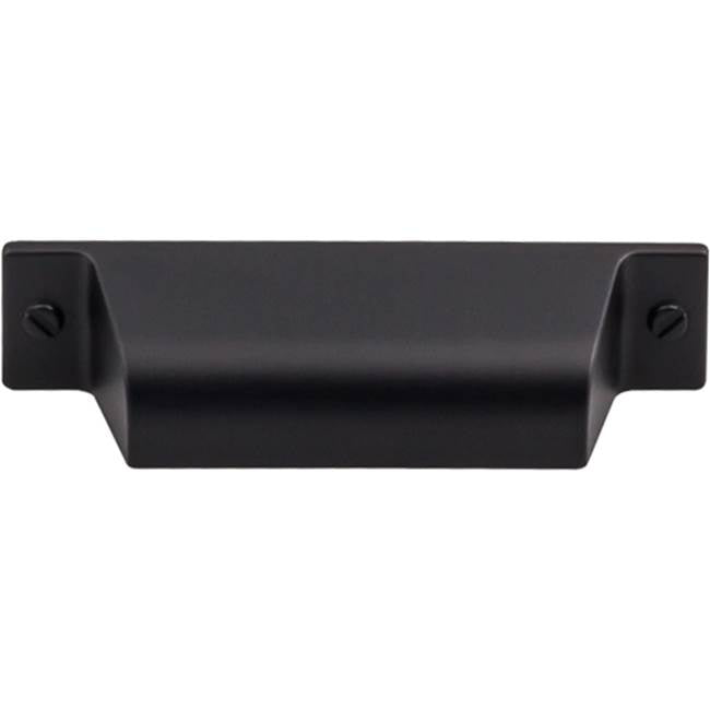 Top Knobs - Channing Cup Pull 2 3/4 Inch (c-c) Flat Black - Flat Black