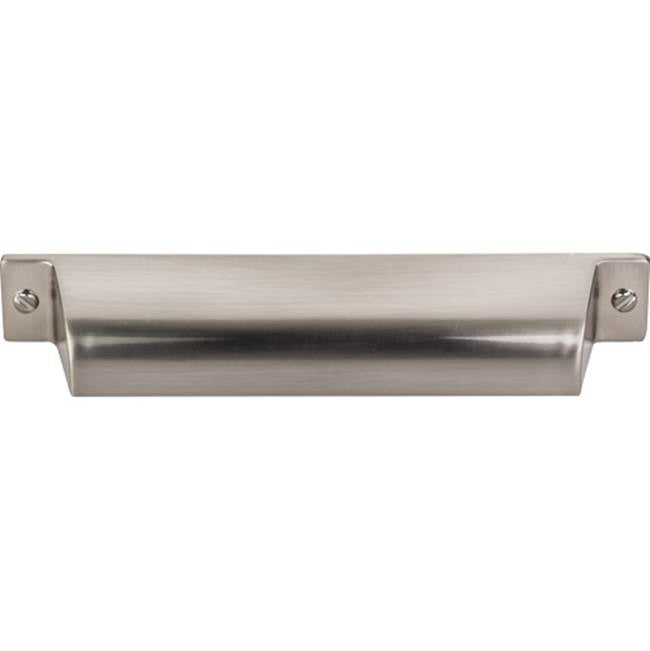 Top Knobs - Channing Cup Pull 5 Inch (c-c) Brushed Satin Nickel - Brushed Satin Nickel