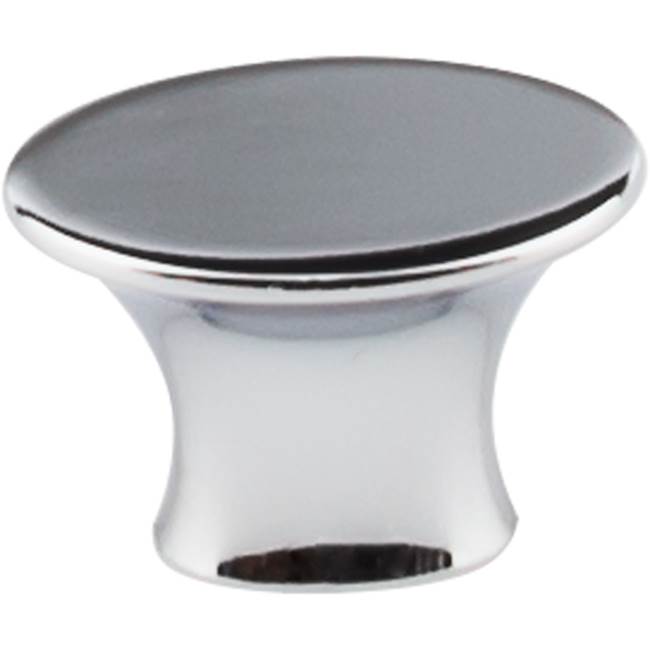 Top Knobs - Edgewater Knob 1 5/16 Inch Polished Chrome - Polished Chrome
