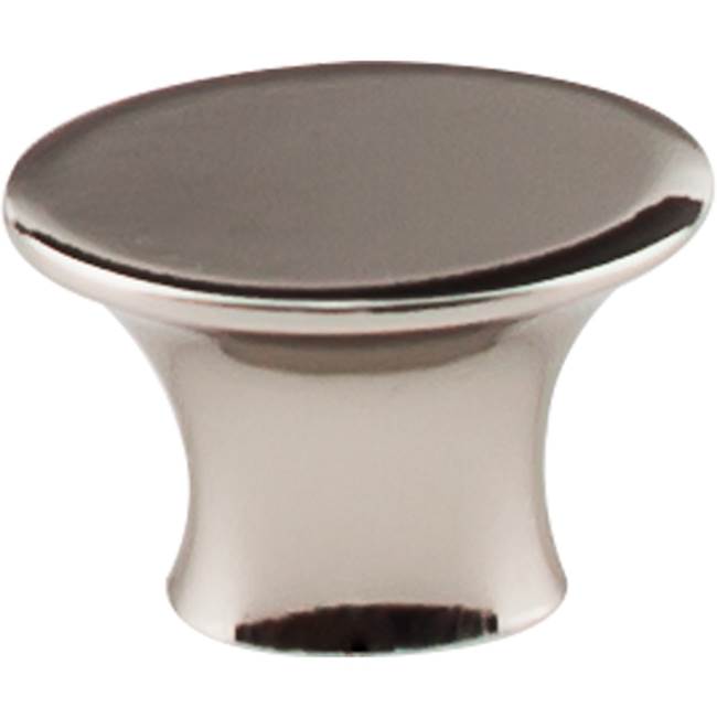 Top Knobs - Edgewater Knob 1 5/16 Inch Polished Nickel - Polished Nickel
