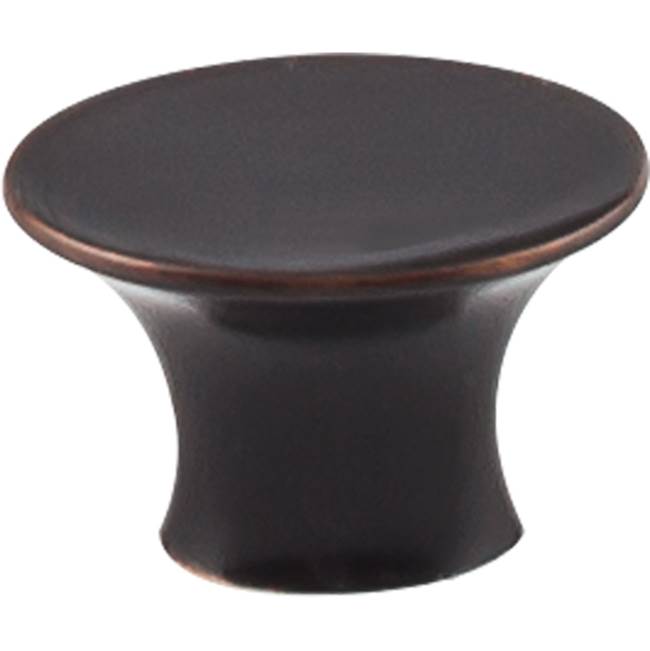 Top Knobs - Edgewater Knob 1 5/16 Inch Tuscan Bronze - Tuscan Bronze