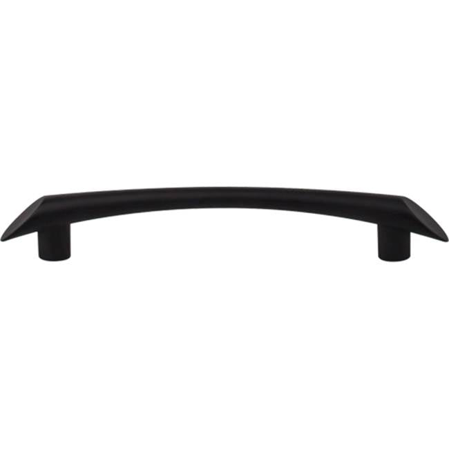 Top Knobs - Edgewater Pull 5 1/16 Inch (c-c) Flat Black - Flat Black