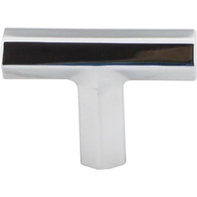 Top Knobs - Lydia T Shape Knob 1 3/4 Inch Polished Chrome - Polished Chrome