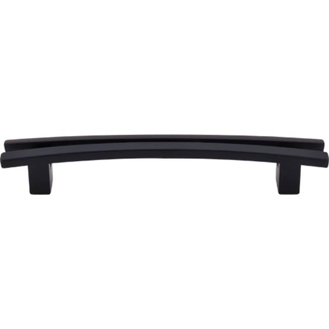 Top Knobs - Flared Pull 5 Inch (c-c) Flat Black - Flat Black