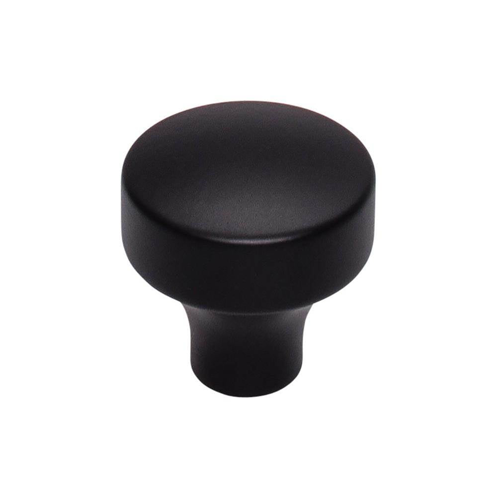 Top Knobs - Kinney Knob 1 1/8 Inch Flat Black - Flat Black