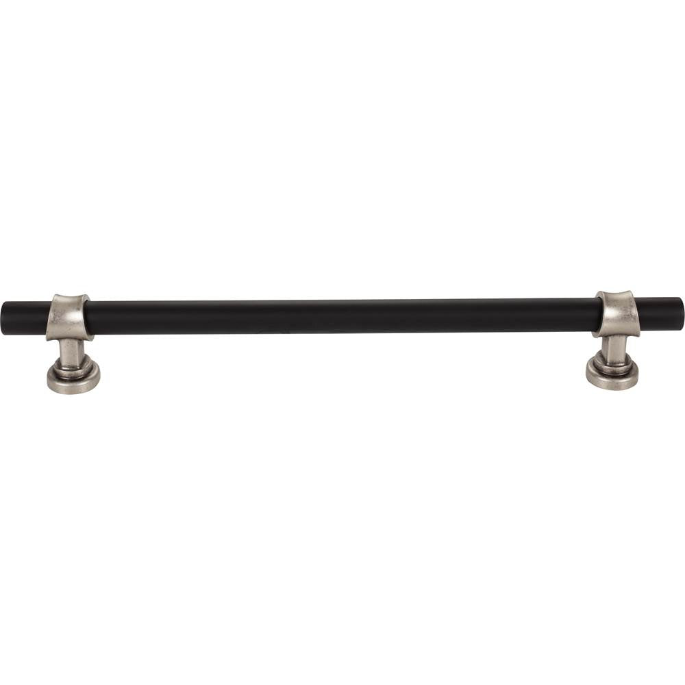 Top Knobs - Bit Appliance Pull 18 Inch (c-c) Flat Black and Pewter Antique