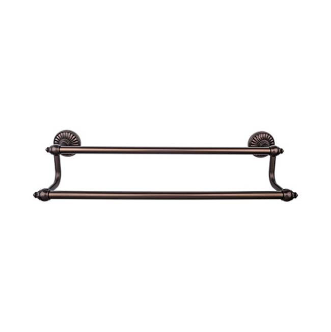 Top Knobs - Tuscany Bath Towel Bar 18 Inch Double Oil Rubbed Bronze - Oil Rubbed Bronze