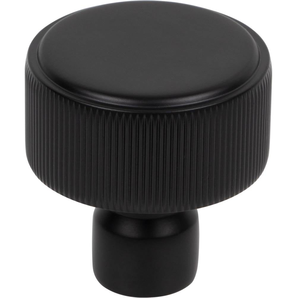 Top Knobs - Dempsey Round Knob 1 1/4 Inch Flat Black - Flat Black